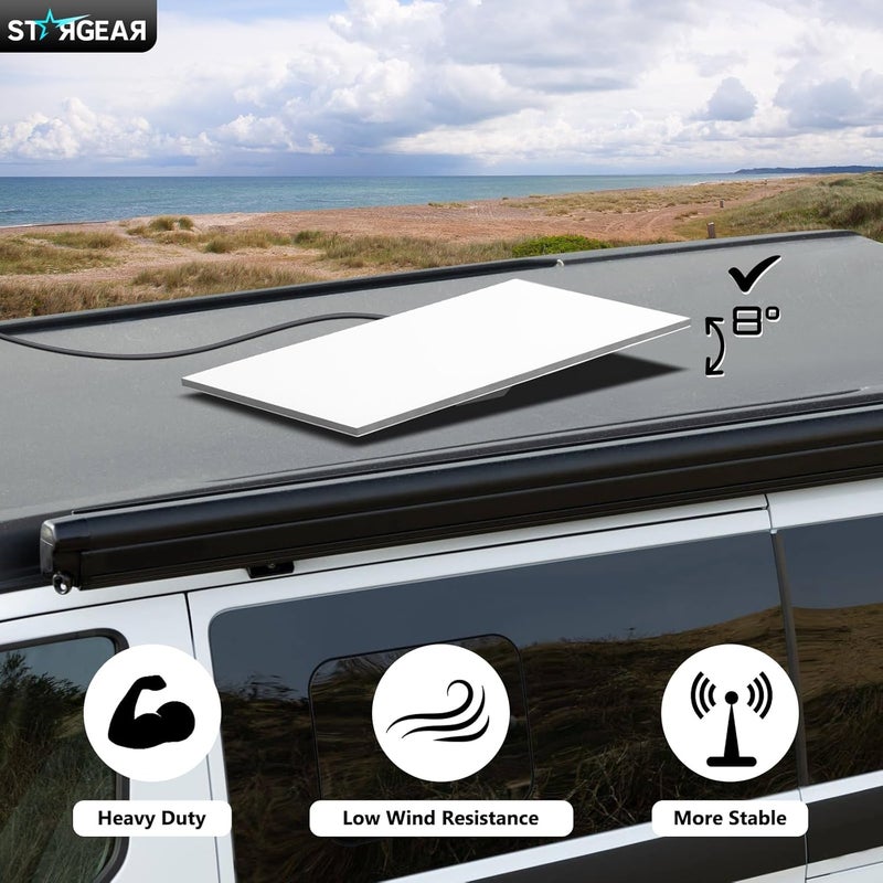 STARGEAR Starlink Gen 3 Mount, Starlink Standard Mounts Mobility Heavy Duty, Anti Theft Flat Mount for Gen 3/V3/REV.4 Satellite Dish, Starlink Kit Accessories for Roof, Car, RV, Boat, Aluminum Alloy - Image 3
